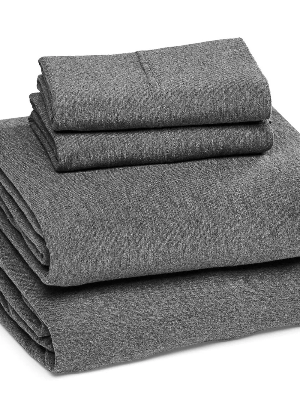 Amazon Basics King 4 Piece 100% Cotton Jersey Sheet Set Dark Gray